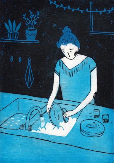 Dishes | intaglio | 14x20cm | 2017